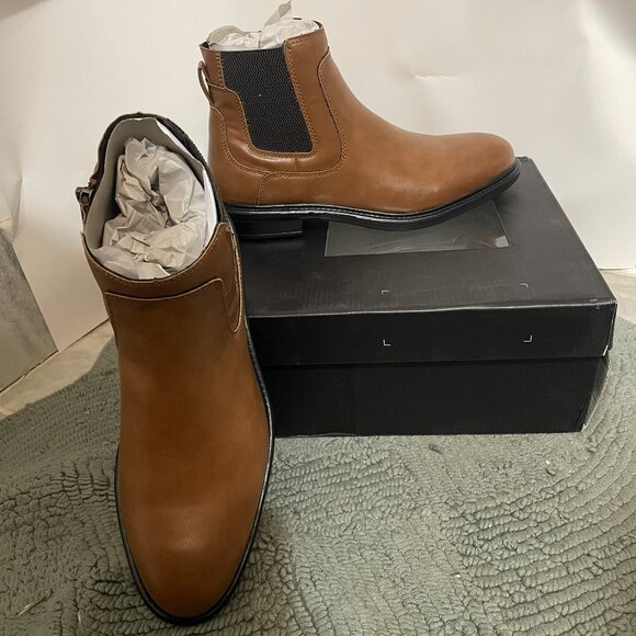 Alfani Side-Zip Boots Size 8.5 Brown - Picture 2 of 6